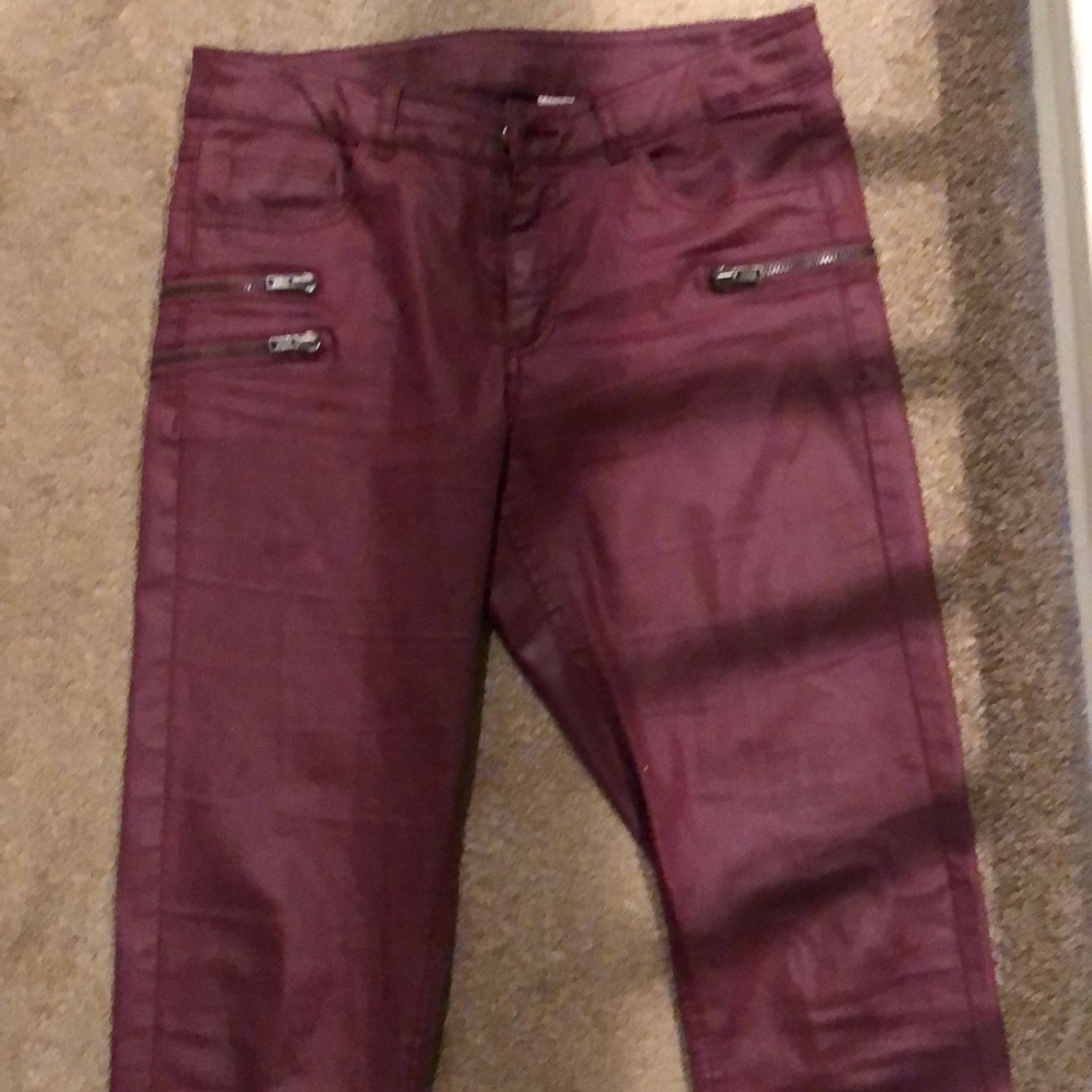 H&M wine/ burgundy pants!